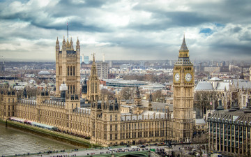 Лондон, часы, башня, архитектура, город, здания, небо, обои, London, clock, tower, architecture, city, buildings, sky, wallpaper