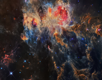 туманность Ориона, космос, скопление звезд