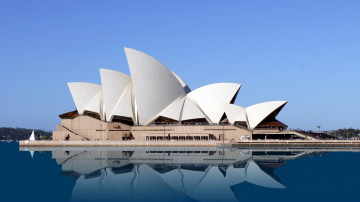 Сиднейский оперный театр, чудо света, Архитектурный модернизм, Экспрессионизм, парусообразные оболочки, Австралия, архитектура