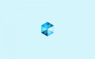 куб, стеклянный, голубой, минимализм, cube, glass, blue, minimalism