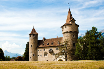 Фото бесплатно обои Швейцария, здание, замок, архитектура