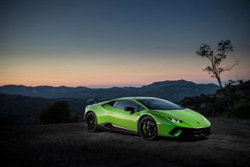 Фото бесплатно Lamborghini Huracan, автомобили 2018 года, авто, зеленый