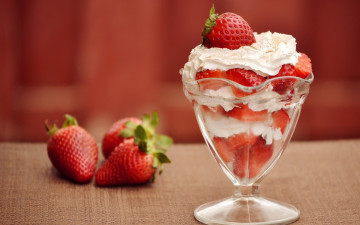 десерт, клубника, сладости, dessert, strawberry, sweet
