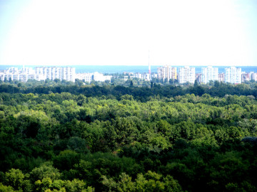 зелёный город, Киев, столица, вид с высоты, жилой массив, район