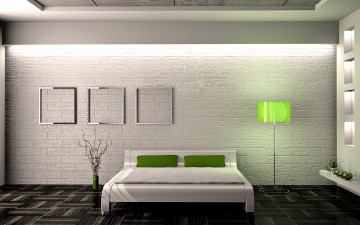 интерьер, стиль минимализм, кровать, торшер, обои скачать, Interior, minimalism style, bed, floor lamp, wallpaper download
