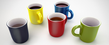 разноцветные чашки с кофе, format flash mx 5k wallpaper-3440x1440