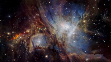 A deep infrared view of the Orion Nebula from HAWK-I-192 3840х2160 wallpaper