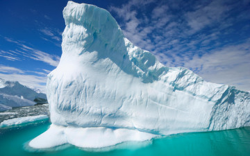 климат, синий, холодный, айсберг, север, лед