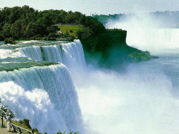 водопад, пар, лето, растения, очень красивое фото, waterfall, steam, summer, plants, very beautiful photo