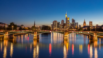 Фото бесплатно Франкфурт, Германия, город, отражение в воде