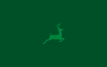 Растровый клипарт, эмблема оленя на зеленом фоне, минимализм, заставки на экран, Raster clipart, emblem of a deer on a green background, minimalism, screen saver