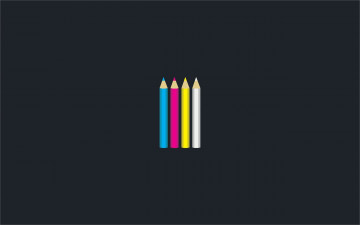 карандаши, разноцветные, минимализм, черный фон, синий, красный, желтый, белый, pencils, colored, minimalist, black background, blue, red, yellow, white