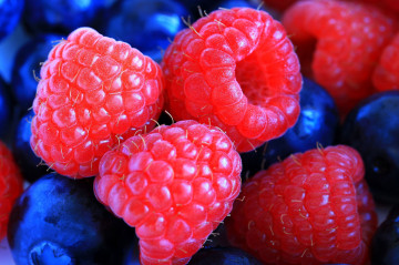 малина, ягода, макро, raspberry, berry, close-up