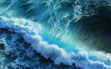 Фото бесплатно океан, волны, вид с высоты, 3840х2400 4к обои