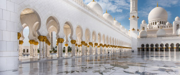 мечеть, величественная архитектура, белое здание, мрамор