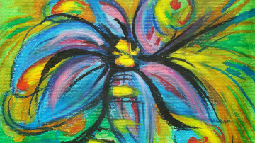 hand drawn wallpaper, flower, paint, picture, рисованные обои, цветок, краски, картина, हाथ खींचा वॉलपेपर, फूल, पेंट, तस्वीर