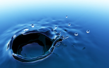 Всплеск, вода, капли, макро, обои, Splash, water, drops, macro, wallpaper