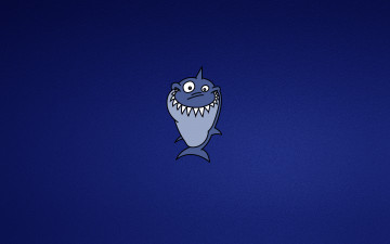 акула, синий фон, минимализм, обои для рабочего стола, shark, blue background, minimalism, wallpapers
