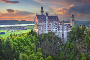 Фото бесплатно замок Нойшванштайн, город, Бавария