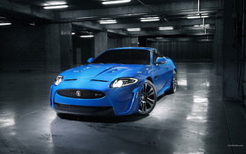 Jaguar синий, автомобиль, Обои 2560x1600, хорошее качество