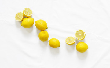 4K wallpaper, minimalism, lemons, white background, citrus, fruit, food, обои, минимализм, лимоны, белый фон, цитрус, фрукт, еда
