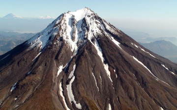вулкан, камчатка, снег, вершина, природа, обои, Volcano, Kamchatka, snow, top, nature, wallpaper