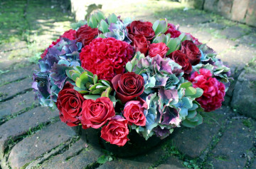 Фото бесплатно розы, цветы, букет, клумба