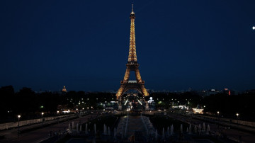 Эйфелевая башня, Париж, Франция, ночной город, архитектура, Eiffel Tower, Paris, France, night city, architecture