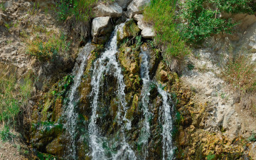 водопад, скала, природа, красивые обои, waterfall, rock, nature, beautiful wallpaper, cascade, rocher, nature, beau fond d'écran