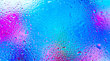 текстуры, капли на стекле, голубой фон, обои, texture, drops on glass, blue background, wallpaper
