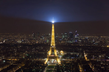 Фото бесплатно фото с высоты, Эйфелева Башня, ночь