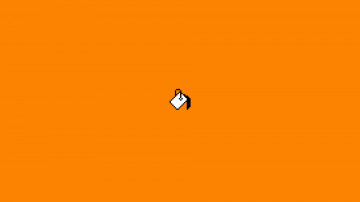 компьютерная иконка, оранжевый фон, минимализм, обои, computer icon, orange background, minimalism, wallpaper