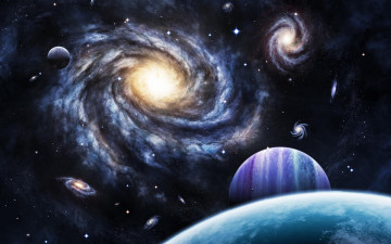 Галактика, планеты, космос, Вселенная