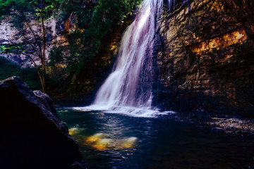 Фото бесплатно река, течение, скала, водопад, природа
