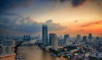 Фото бесплатно Таиланд, Бангкок, здания, небоскребы, город, мегаполис