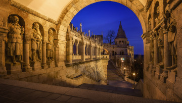 Фото бесплатно арка, иллюминация, Будапешт, город, архитектура