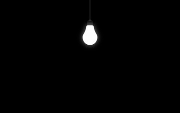 лампочка, минимализм, черный фон, обои, заставки, на рабочий стол, light, minimalist, black background, wallpaper, screen saver on your desktop