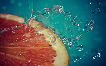 грейпфрукт, цитрус, фрукт, капли, брызги, макро, шикарные обои на рабочий стол, Grapefruit, citrus, fruit, drops, splashes, macro, chic wallpapers