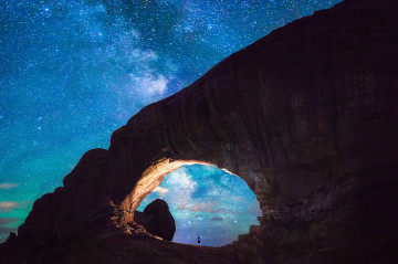 Фото бесплатно Млечный путь, арка, природа, звезды, ночное небо