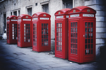 Фото бесплатно Англия, Лондон, телефонные будки