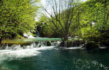 Фото бесплатно Хорватия, река, водопад, природа, лето