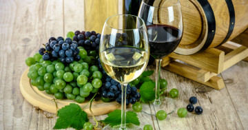 Обои на рабочий стол жидкость, свет, состав, вино, виноградная лоза, объект, бутылка, красный, натуральный, Европа, предыстория, кубок, романтика, древесина, алкоголь, макросъемка, луч, напитки, мерло, деревянной, студия, события, винный погреб, по-прежнему, напиток, зелёный, фрукты, освежающий, два вида вина, виноград, стекло, ретро, поедание, ствол, совиньон, старый, два, пучоок винограда, Франция, свежие, винтаж, праздновать, французский, обеденный стол, белый, наземное растение, желтый, винограда, лист, вкус, 