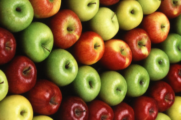 фрукты, яблоки, красные, зеленые, еда, десерт, витамины, красивые обои, Fruits, apples, red, green, food, dessert, vitamins, beautiful wallpaper