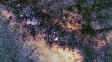 Фото бесплатно галактика, звезда, туманность Лагуна, космос