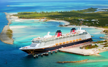 Disney Cruise, ship, liner, sea, Круиз, судно, Лайнер, море