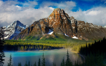 природа, горы, лес, озеро, чудесный пейзаж, весна, яркие обои, Nature, mountains, forest, lake, wonderful landscape, spring, bright wallpaper