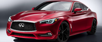 обои 5К, 3440х1440, infiniti q60s, красное авто