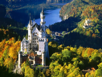 Neuschwanstein Castle, Bavaria, German, Замок Нойшванштайн, Бавария, немецкий