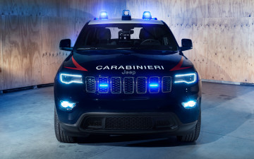Фото бесплатно jeep grand cherokee carabinieri, вид спереди, полицейские автомобили