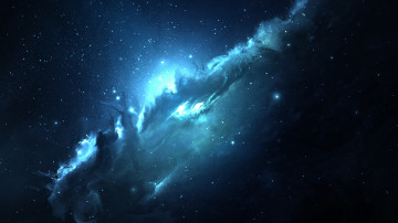 atlantis nebula, Туманность, космос, Вселенная, планеты, звезды